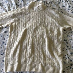 J. Crew Ivory Extra-Soft Sweater